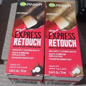 Garnier Express Retouch Gray Hair Concealer - Light Brown and Dark Blonds